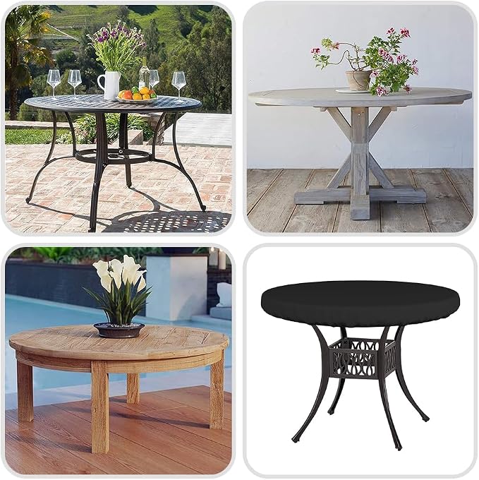 Covers & All Round Table Top Cover, 12 Oz Waterproof UV & Weather Resistant - Image 7