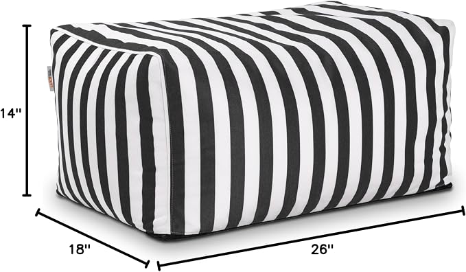 Jaxx Leon Outdoor Bean Bag Ottoman - Image 2