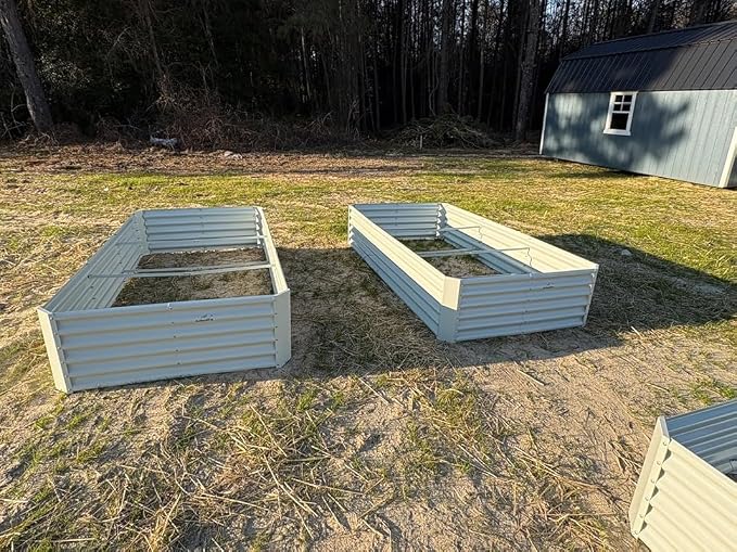 A ANLEOLIFE 8-Pack 8X4X1.5ft & 74x74x18 in Deep Root Galvanized Raised Garden - Image 4