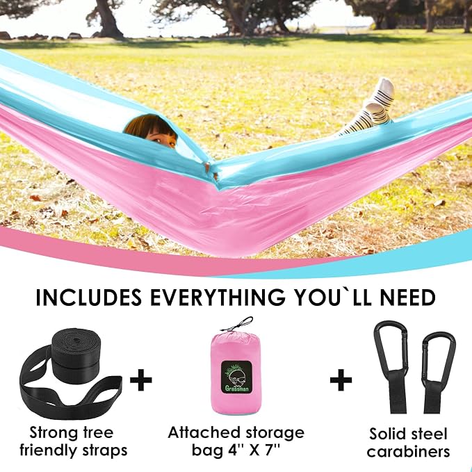 GRASSMAN Kids Hammock-Small Camping hammocks, Portable Camping Gear - Image 7