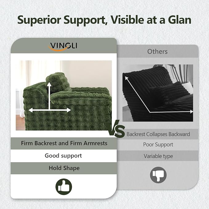 VINGLI 67.7" Oversized Chaise Lounge Chair Indoor Reading Chairs Comfy Bubble - Image 4