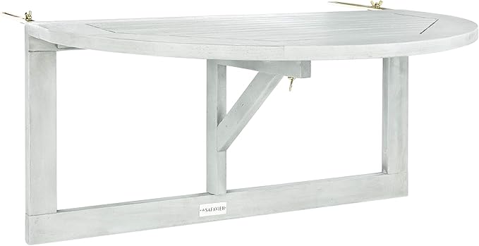 SAFAVIEH Outdoor Patio Furniture Collection – Owens Grey Wash Balcony Hanging - Image 4