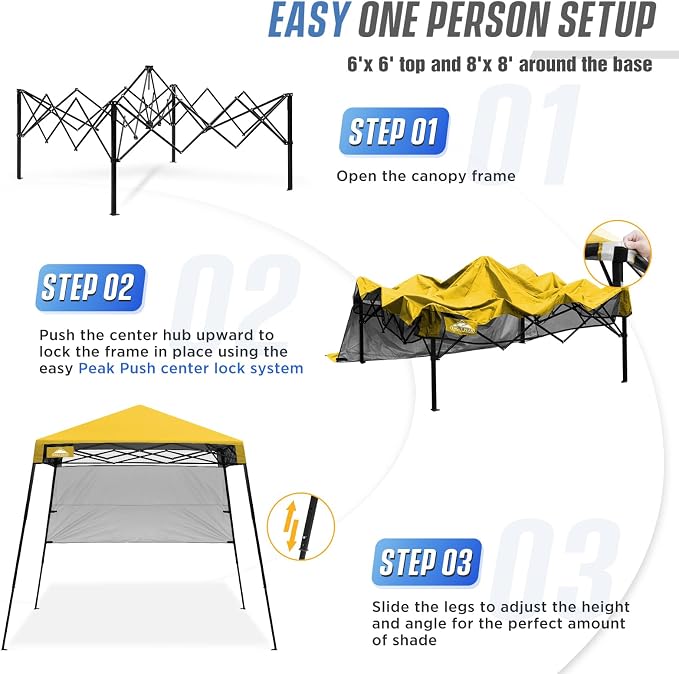 EAGLE PEAK 8x8 Pop Up Canopy Tent - Image 6