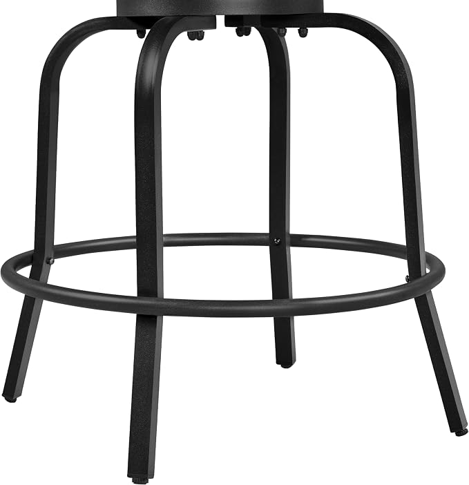 Yaheetech 4 Piece Patio Swivel Bar Stools, Texteline Outdoor Chairs - Image 9