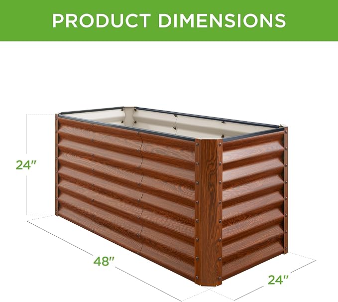 Best Choice Products 4x2x2ft Outdoor Metal Raised Garden Bed, Deep Root Planter - Image 7