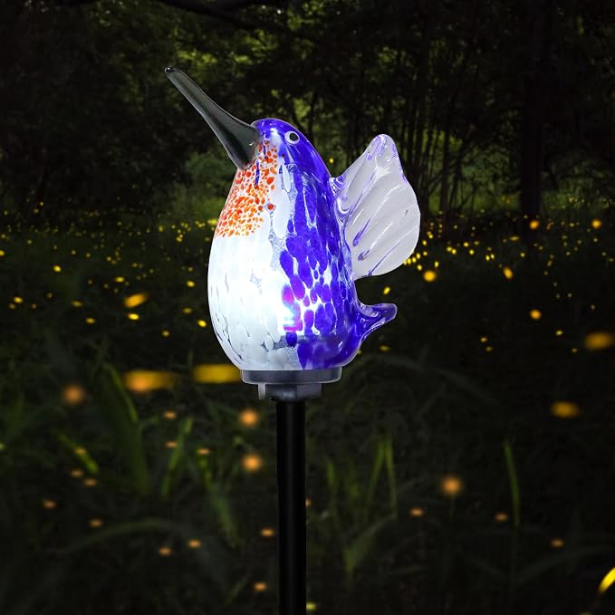 Afirst Decorative Solar Lights Outdoor Solar Hummingbird Stake Lights Hand - Image 7