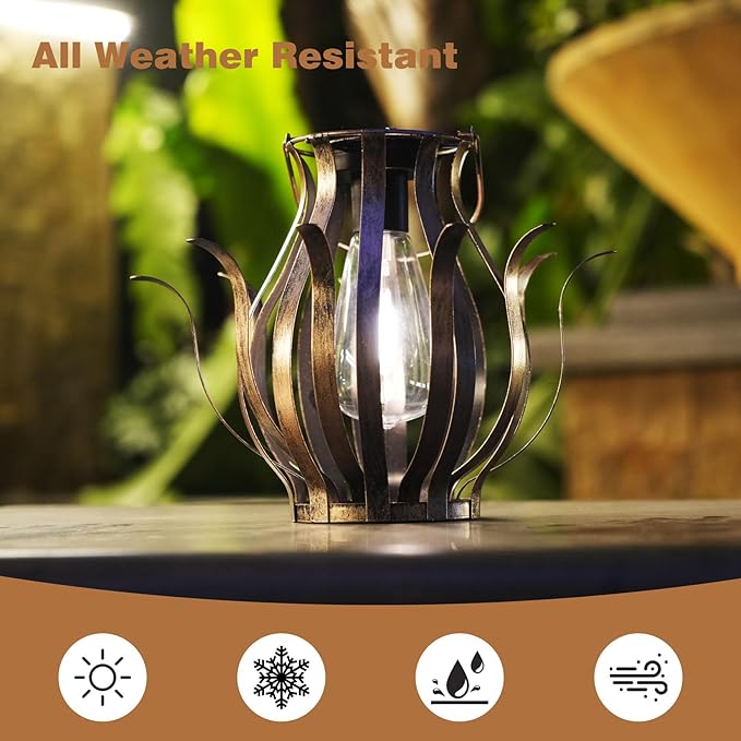 Solar Lanterns Outdoor Waterproof Hanging Lanterns as Birthdays Gifts - Image 2