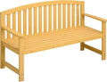 Outsunny 56" Outdoor Wood Bench, 2-Seater Garden Bench by Outsunny