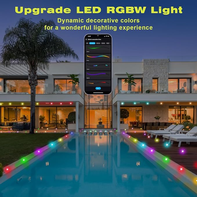 FVTLED LED Deck Lights Kit, Φ1.22 Low Voltage WiFi Pixel RGBW+IC Multi-Color - Image 2