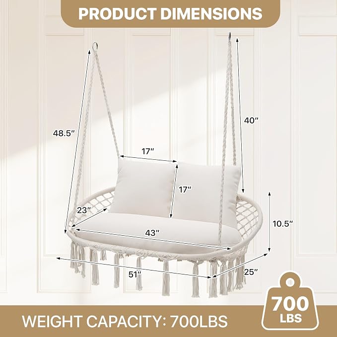 MoNiBloom Double Swing Chair - Image 2