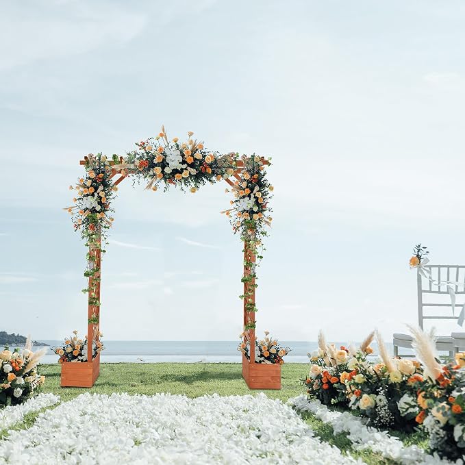 VINGLI Wooden Garden Arbor - Image 5