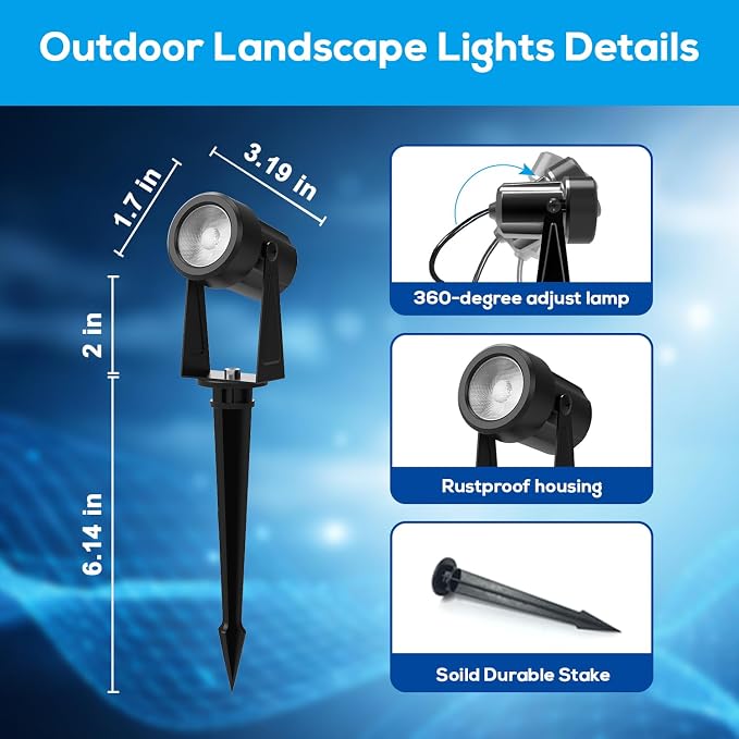 ZYAN Low Voltage Landscape Lights LED Landscape Lighting - Image 6