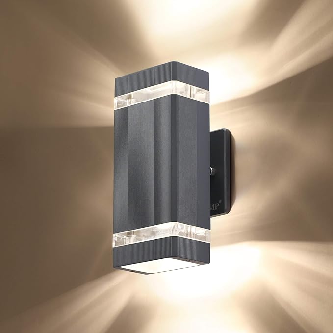 LMP LED Square Up and Down Lights Outdoor Wall Light，Body in Aluminum by LMP