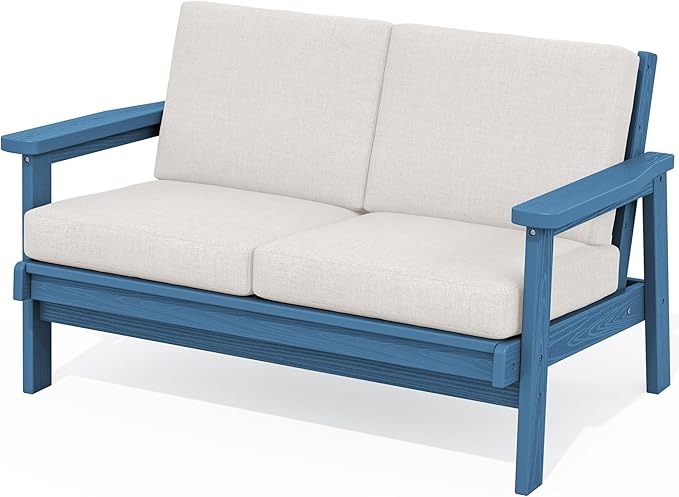 SERWALL HDPE Outdoor Patio Loveseat by SERWALL