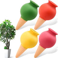 Terracotta Watering Spikes, 4 Pack Self Watering Globes, Slow Release Self by Unknown