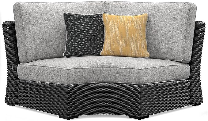 Signature Design by Ashley Beachcroft Curved Modern 5-Piece Outdoor Sectional - Image 12