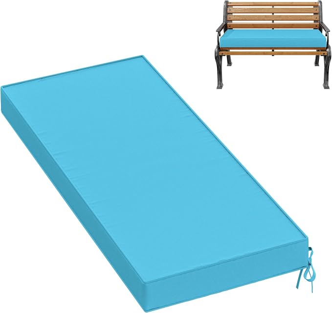 Premium Outdoor Bench Cushions for Patio Furniture 3.5inches Memory Foam Bench by Pakunoda