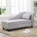 Yongqiang Storage Chaise Lounge Indoor Upholstered Sofa Recliner Lounge Chair by lightupyourlife