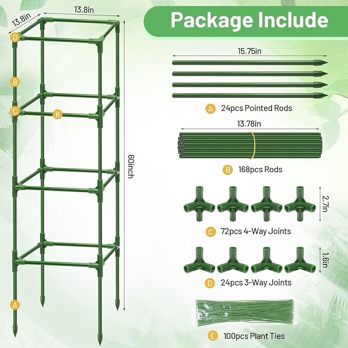 Legigo 6 Pack Square Tomato Cages - Image 4