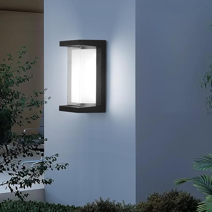 2 Pack 24W Outdoor Wall Lights Exterior/Interior LED 3-Color Adjustable 2100LM - Image 9