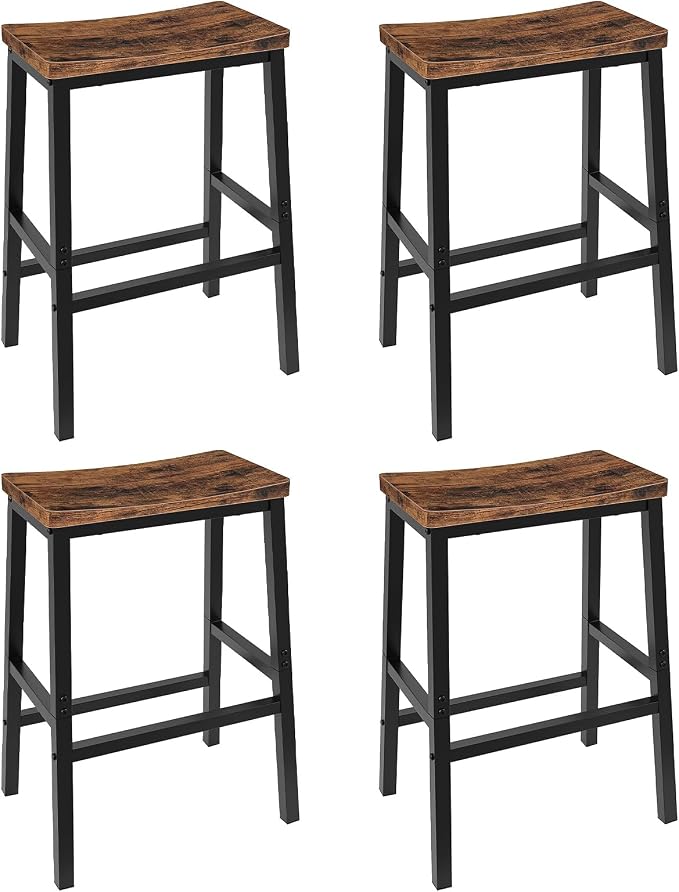 HOOBRO Bar Stools Set of 4, Counter Height Bar Stools, 23.6'' Bar Chairs by HOOBRO