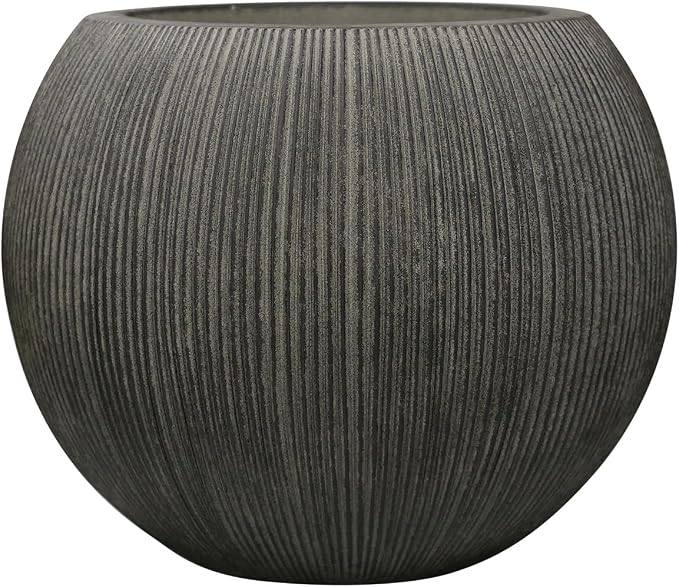 11.8" H X 14.5" D Round Plastic Planter by UPPERSTONELIVING