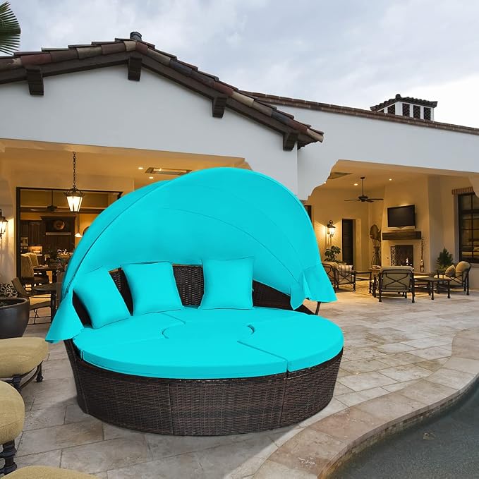 Tangkula Patio Round Daybed - Image 3