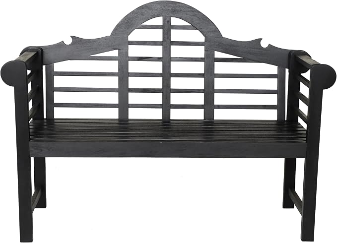 JONATHAN Y BNH103C Lutyens 51.2" 3-Seat Arched 600-Lbs Support Acacia Wood - Image 6