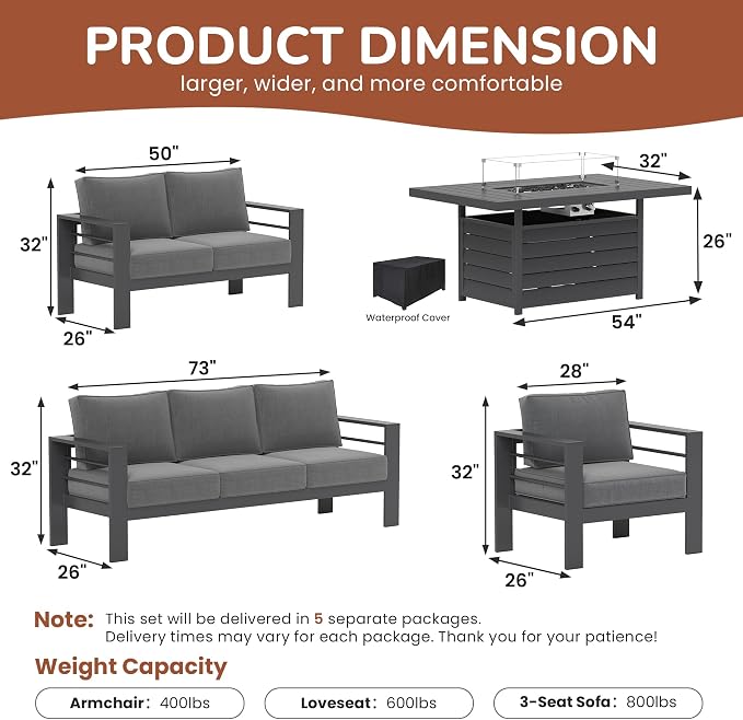 Solaste Aluminum Patio Furniture Set - Image 3