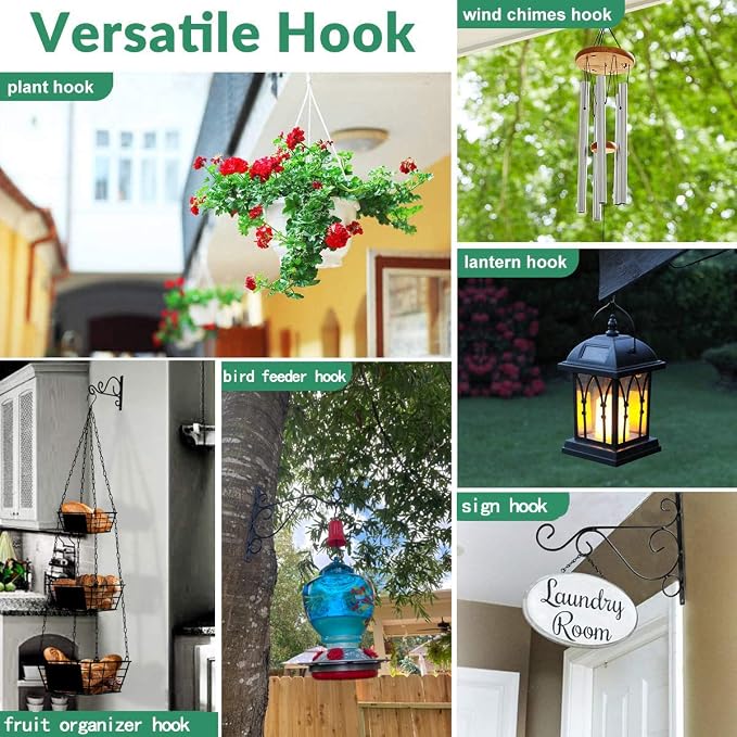 KABB Hanging Plant Bracket, Indoor Outdoor Rustic Home Decor - Image 7