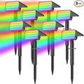 LANSOW Solar Spot Lights Outdoor Color Changing, LED Solar Powered Flood Lights by LANSOW