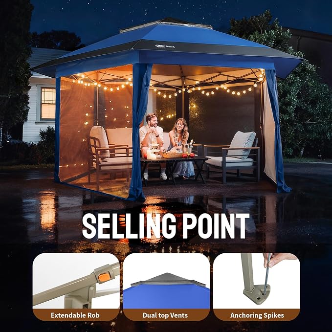 CROWN SHADES 13x13 Pop Up Gazebo - Image 5