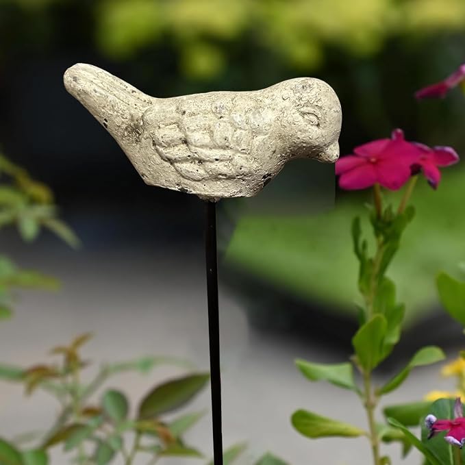 2 Pcs Miniature Bird Decorative Stakes Mini Bird Picks Figures Fairy Garden - Image 4