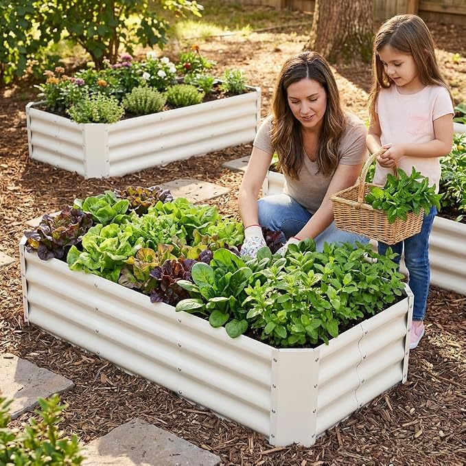 INNO STAGE 2Pcs Galvanized Raised Garden Bed Kit, Rust-Resistant & Easy Assembly - Image 8