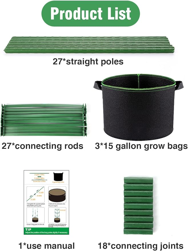 ANPHSIN 3 Sets Tomato Cages - Image 7