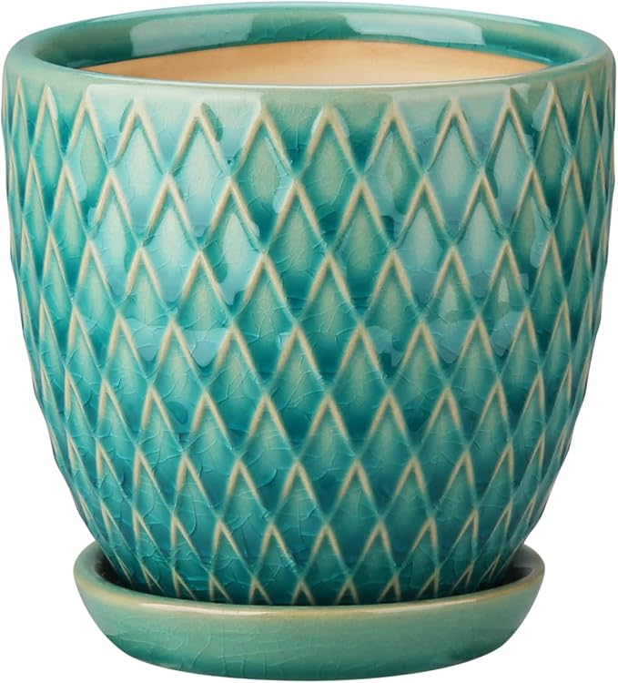Oairse 4 inches Ceramic Planters Pots - Image 7