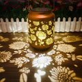 Sunflower Solar Lantern Outdoor Waterproof, Metal Hanging Solar Powered Lantern by Artszoutic
