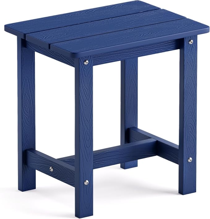 LUE BONA Outdoor Side Table, HDPS Small Outdoor Table, Adirondack Side Table by LUEBONA
