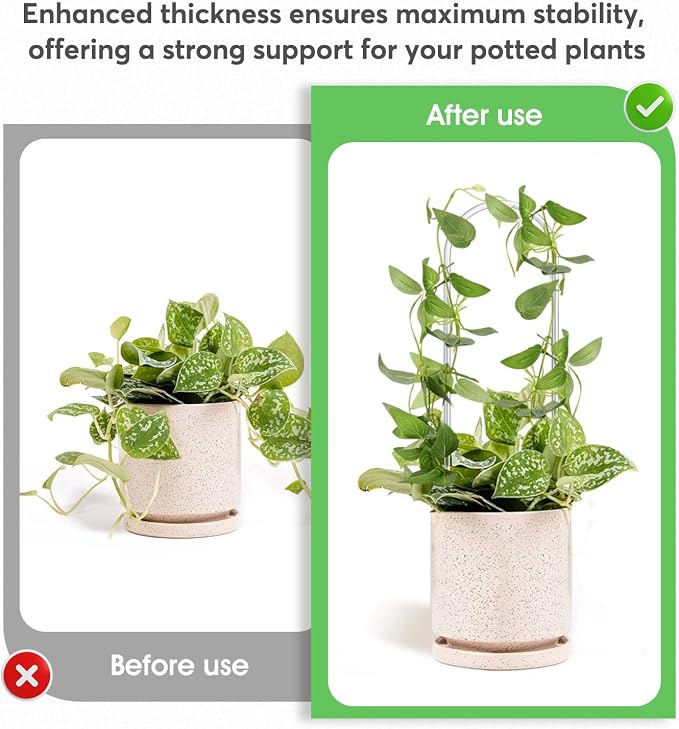 2 Pack Thickened U-Shaped Acrylic Trellis - Image 3