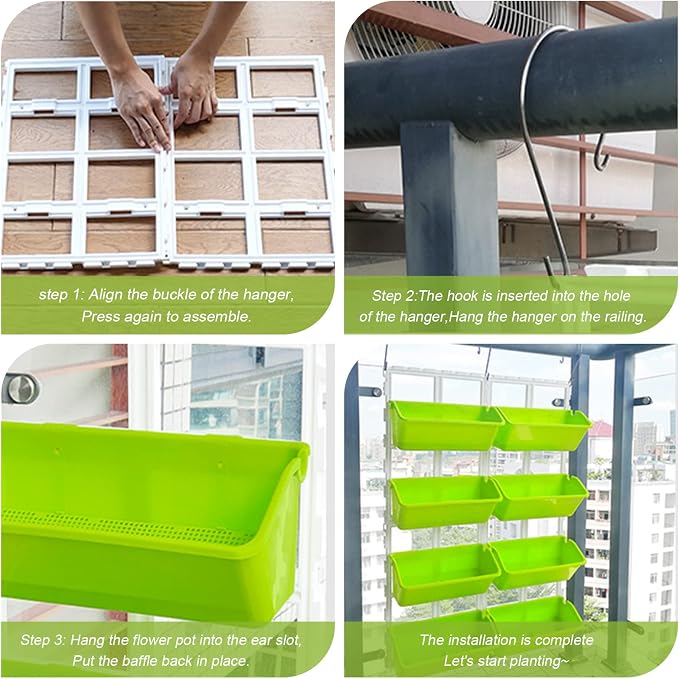 LOYALHEARTDY Vertical Garden Wall Planter Wall Mounted Planter 4-Tier Vertical - Image 6