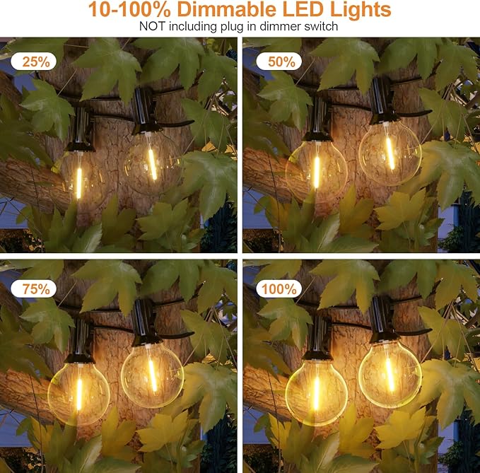 GPATIO 120FT Outdoor String Lights, Waterproof Patio Lights - Image 4