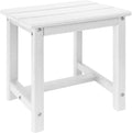 Adirondack Square Side Table, one-Tier Outdoor end Table, Patio Side Table by GARDENSTAR