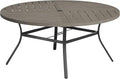 VICLLAX Round Patio Table with Adjustable Umbrella Hole by HOME