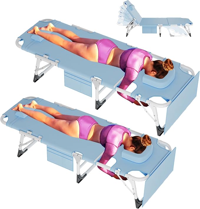 ABORON Oversized Folding Sun Tanning Chair, 3 in 1 Heavy Duty Chaise Lounge by ABORON