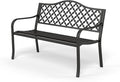 Sophia & William Outdoor Bench, 50 inches Metal Garden Bench, Cast Iron Park by SophiaWilliam