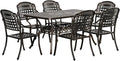 Outsunny 7-Piece Patio Dining Set, Cast Aluminum Outdoor Furniture Set by Outsunny