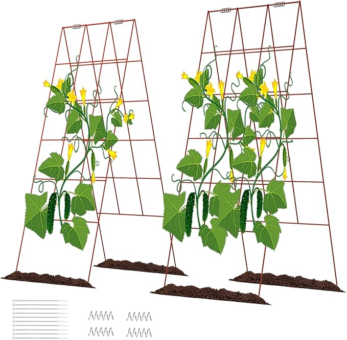 DOEWORKS Cucumber Trellis, 2 Pack, Plant Support by DOEWORKS