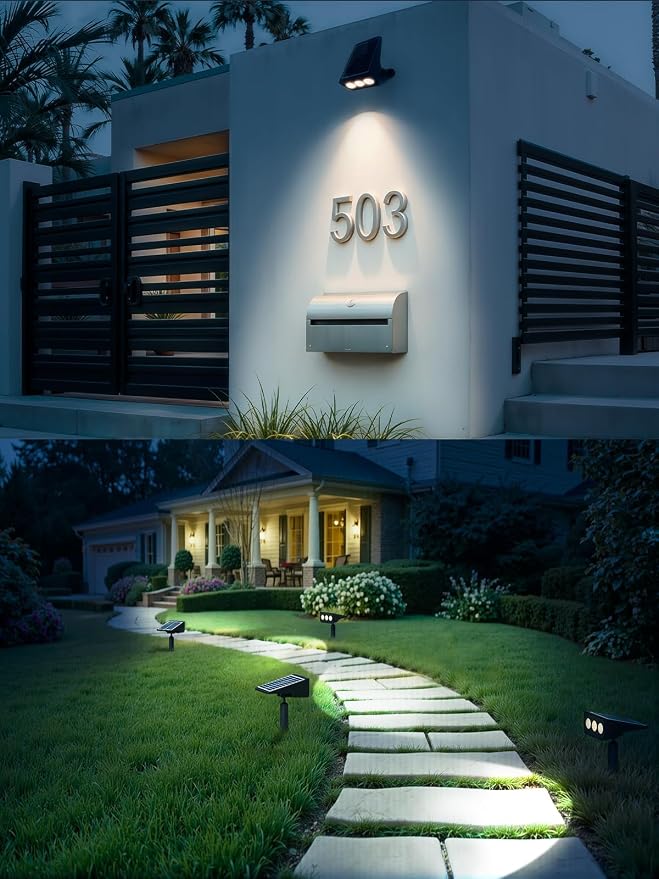 Solar spot Lights Outdoor IP65 Waterproof Solar spotlights 3 Lighting Modes - Image 8