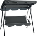 Outsunny 3-Seat Outdoor Patio Swing Chair by Outsunny
