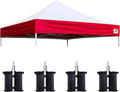 Eurmax USA New 10x10 Pop Up Canopy Replacement Canopy Tent Top Cover, Instant by Eurmax